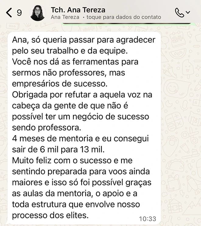 Depoimento de Ana Tereza