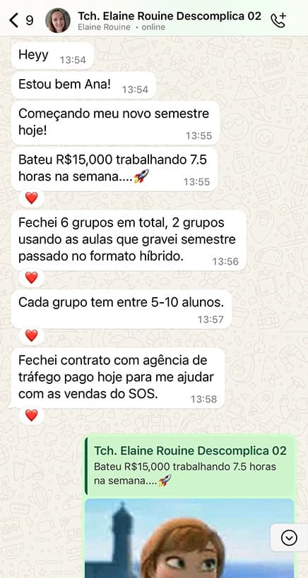 Depoimento de Elaine Rouine