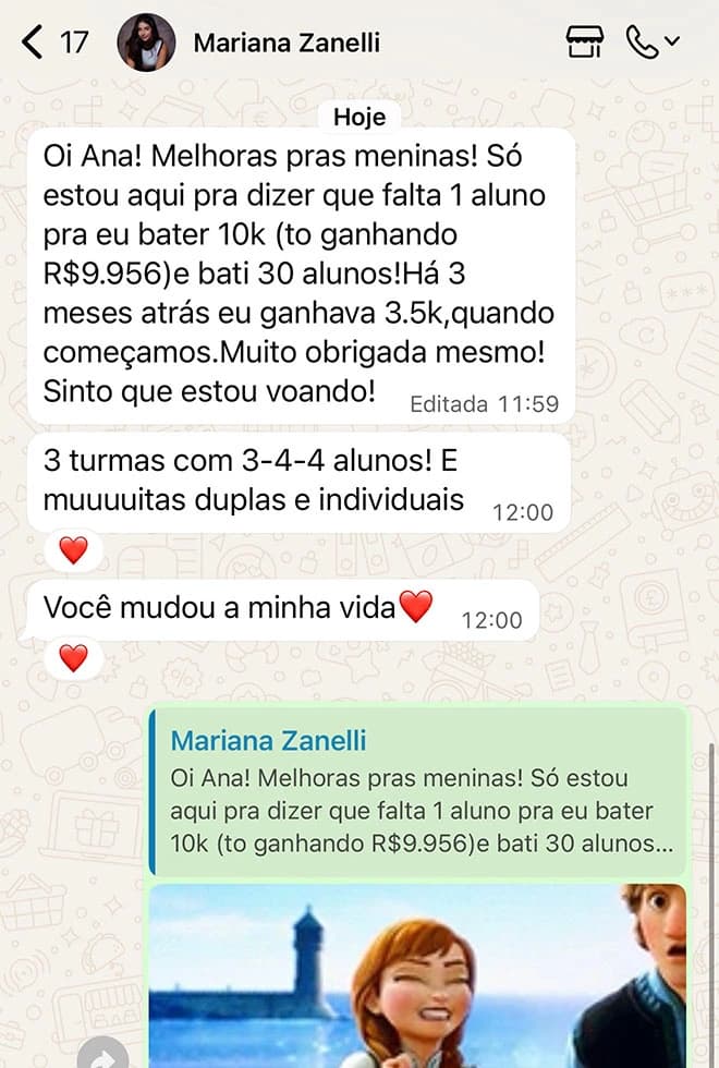 Depoimento de Mariana Zanelli