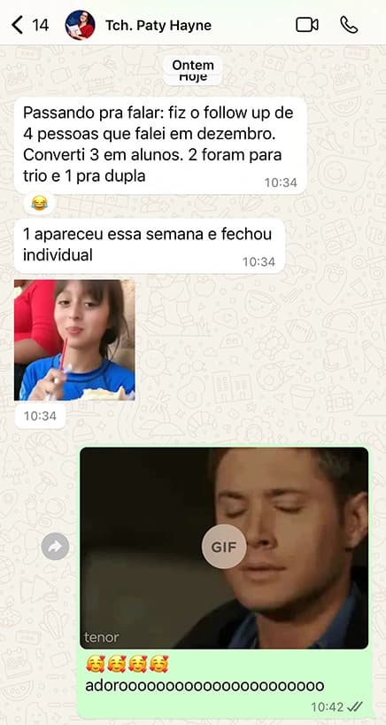 Depoimento de Paty Hayne