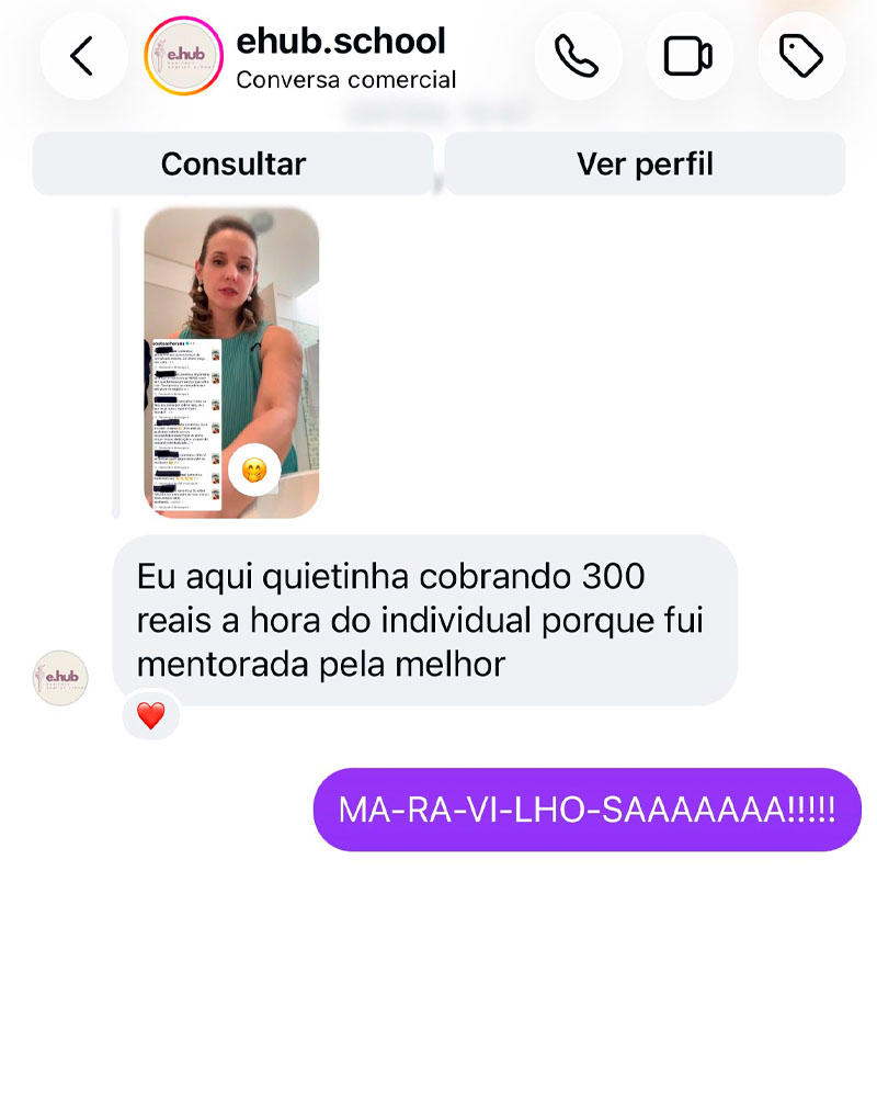 Depoimento de aluna da Teacher Ana (7 de 8)